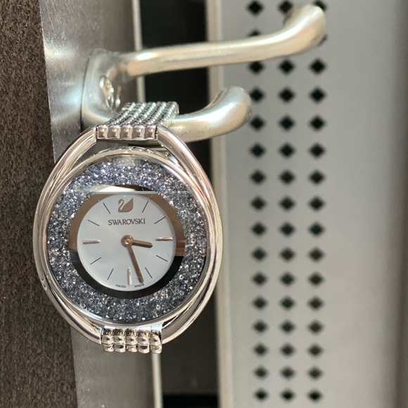 Swarovski Crystal Stainless Steel Silver Watch - Picture 12 of 14